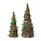 Glitzhome® St. Patrick's Rattan Shamrock & Berry Table Tree Set